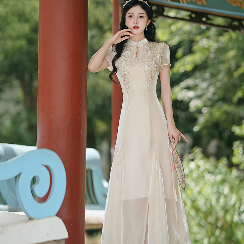 1745220762483_217961.jpg New Chinese Style Embroidered Beaded Qipao Dress for Young Women - Style 3d8a8f