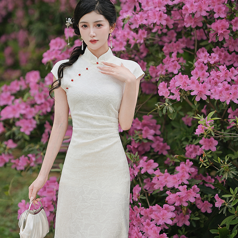 1745226367373_168750.jpg New Chinese Style Butterfly Jacquard Knit Dress