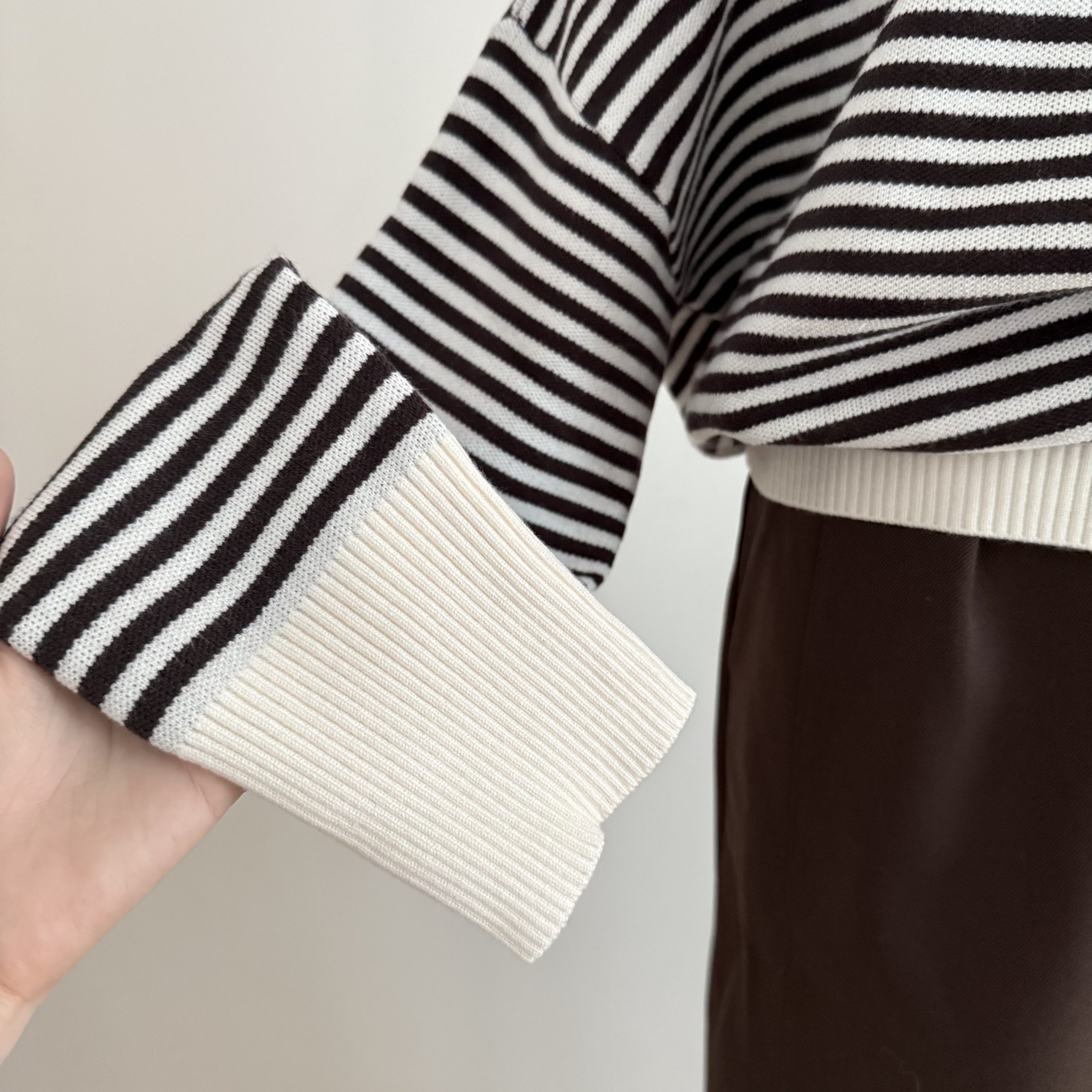 1758017673002_fDfLRV.jpeg Striped Off-Shoulder Knit Sweater for Women Korean Style Casual