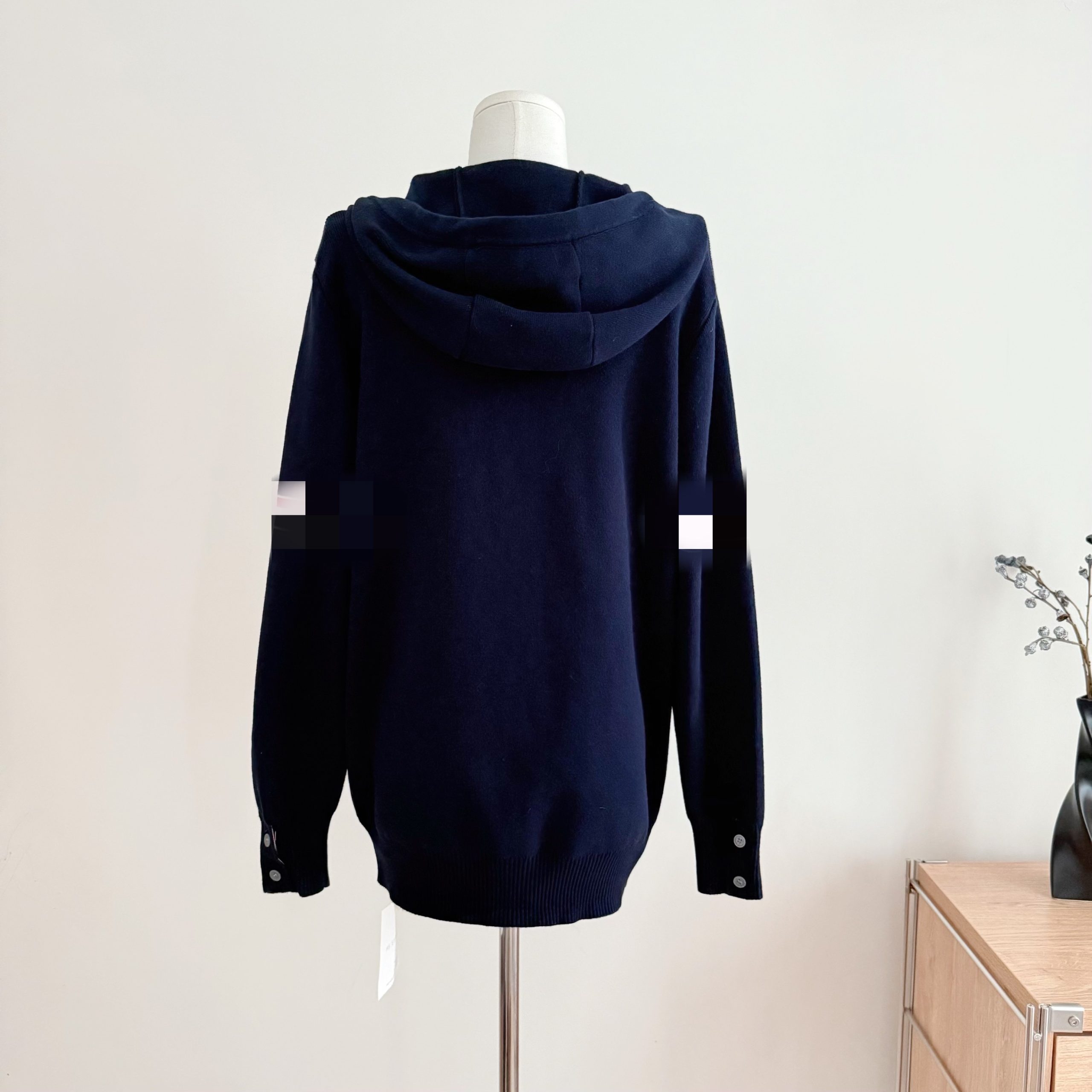 1760443636362_VaUPHe.jpeg Sydney Academy Striped Hooded Knit Cardigan Women's Casual Loose Fit