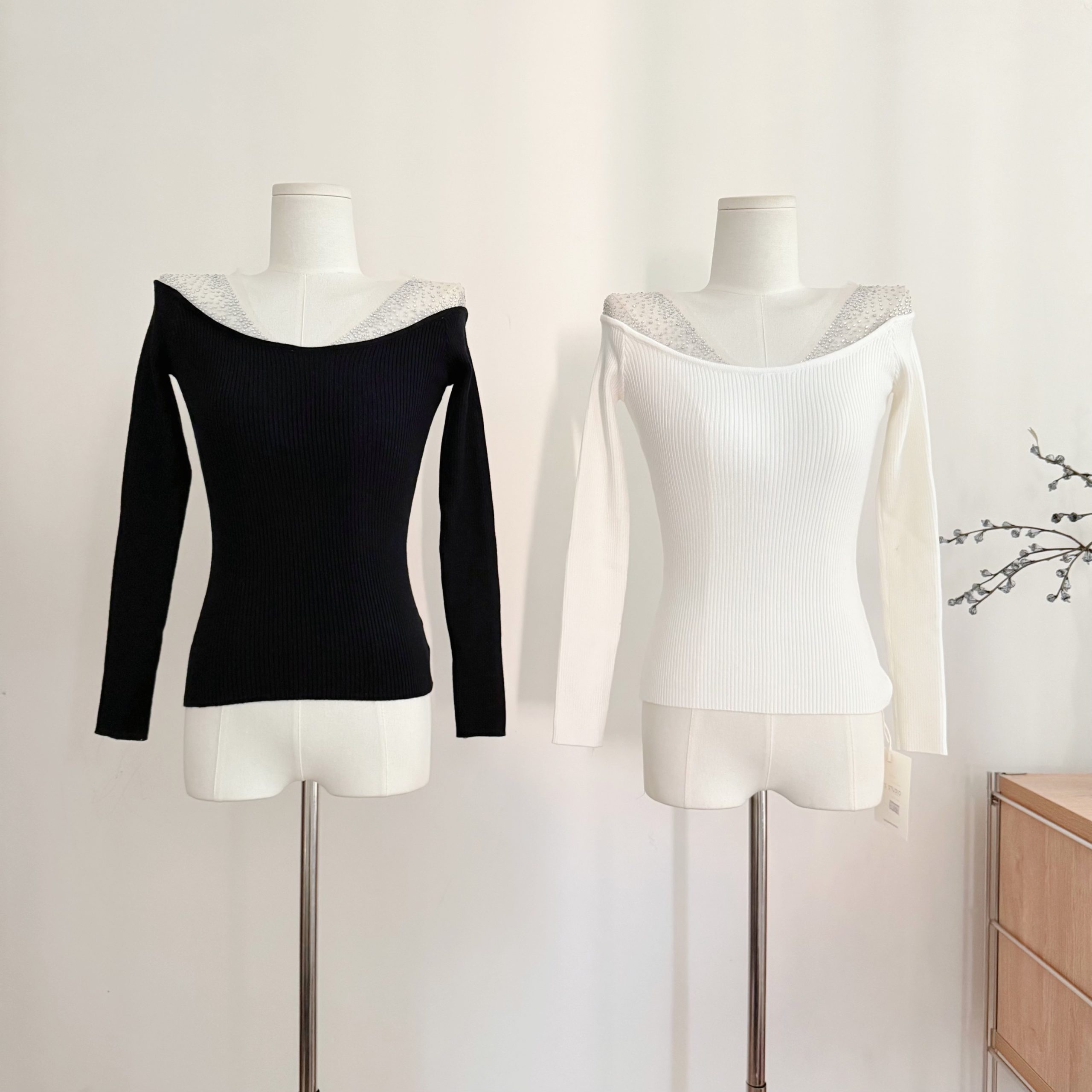 1764403810885_lXGJNb.jpeg Aurora Dream Embellished Knit Top with Wool for Women