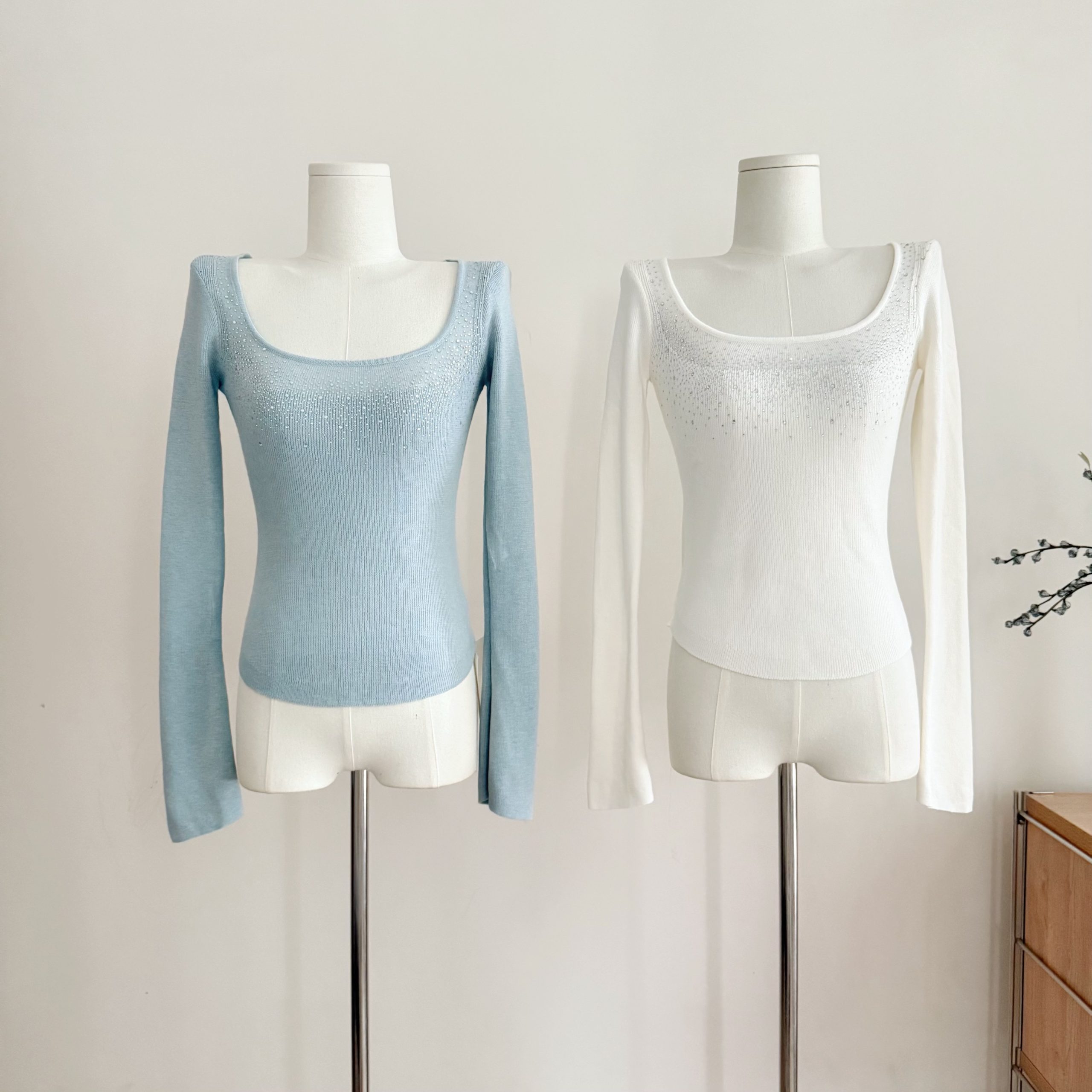 1765701148078_U7AVMj.jpeg JustQin Star Diamond Elegant Knit 2025 Winter Sexy Slim Fit Rhinestone Knit Base Layer Women's Sweater