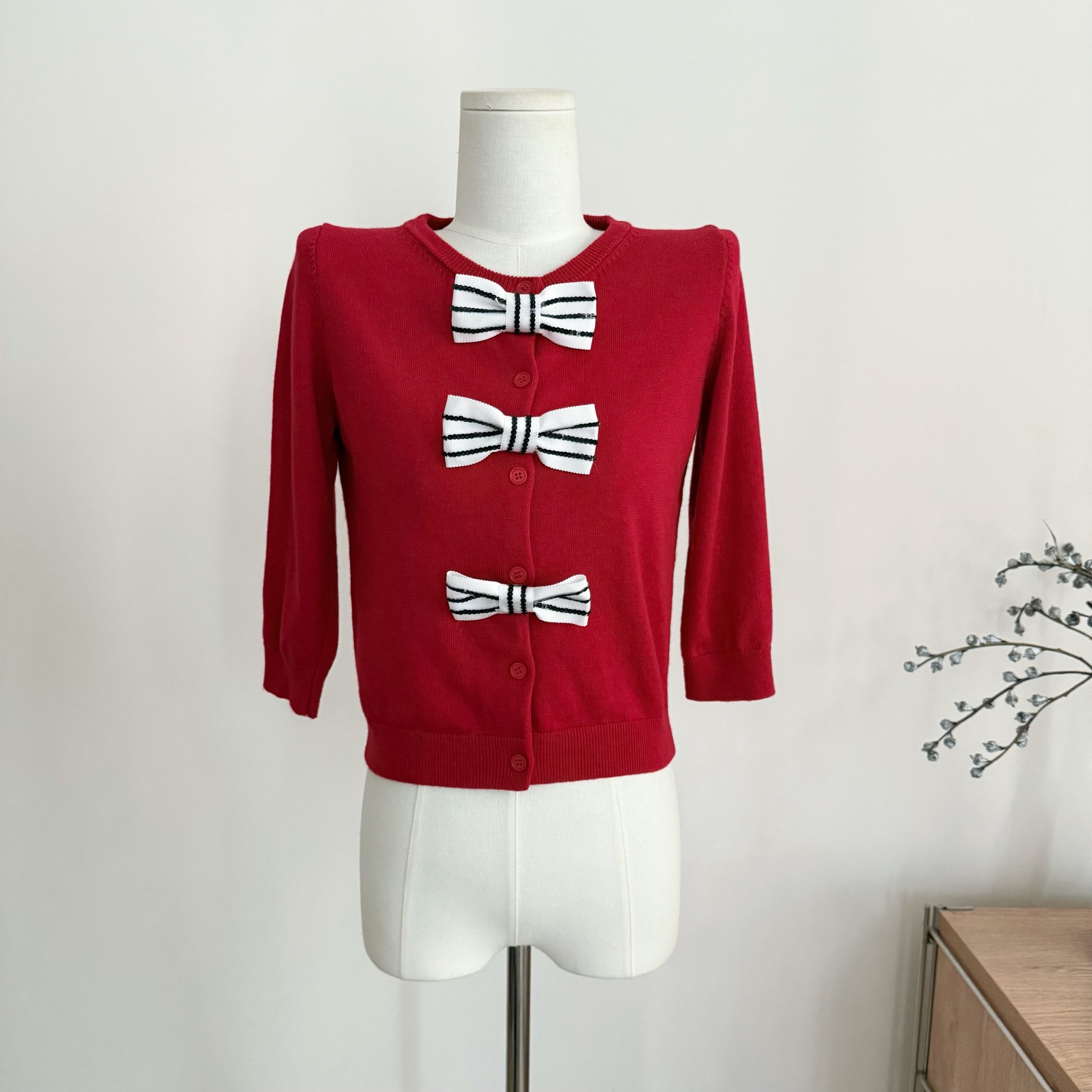 1767508701239_aIsv3J.jpeg Women's Color Block Bow Knit Cardigan Top